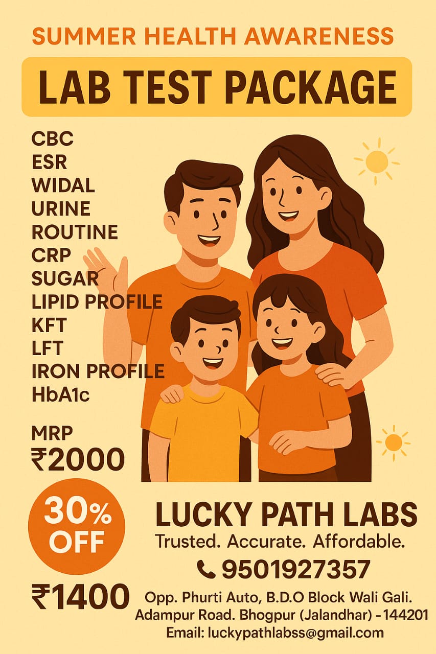 Comprehensive lab test package